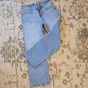 Zara Classic Blue Denim Straight Leg